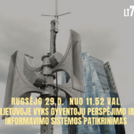 Rugsėjo 29 d. bus tikrinama Gyventojų perspėjimo ir informavimo sistema – pratybų „Vyčio skliautas 2026“ dalis